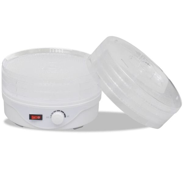 vidaXL toidukuivati 6 virnastatava kandikuga, ümmargune