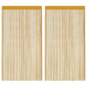 vidaXL n&ouml;&ouml;rkardinad 2 tk kuldsed 100 x 250 cm