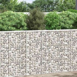 vidaXL gabioon-taimelava, tsingitud teras, 80 x 20 x 100 cm