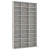 vidaXL CD-kapp, betoonhall, 102 x 16 x 177,5 cm, tehispuit