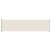 vidaXL lahtit&otilde;mmatav terrassi k&uuml;lgsein, 600 x 160 cm, kreemjas