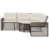 vidaXL L-kujuline aiadiivan koos patjade ja jalapingiga, pol&uuml;rotang