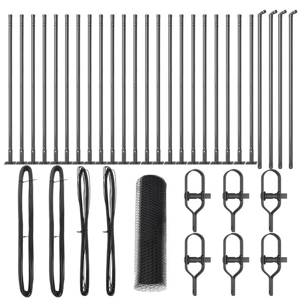 vidaXL Aiapost Hall 50 x 0,6 m (25 mm mesh) Terased ja PVC