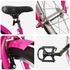 vidaXL Laste Bike 18 Tolli 5-7 aastastele Tumepink
