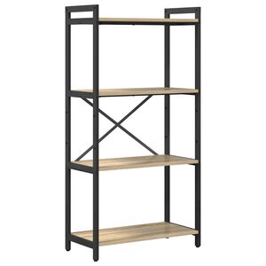 vidaXL Raamatukapp 60 x 30 x 120 cm Tehispuit Sonoma tamm