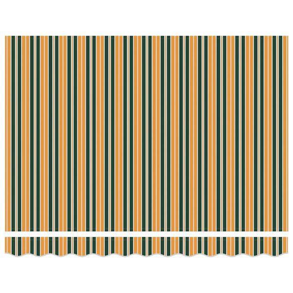 vidaXL Käigukohandatav varikatus Roheline ja Kollane 300 x 250 cm