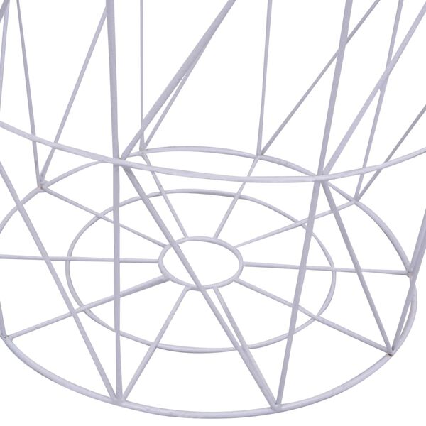 vidaXL kohvilaud, valge, Ø 47 cm