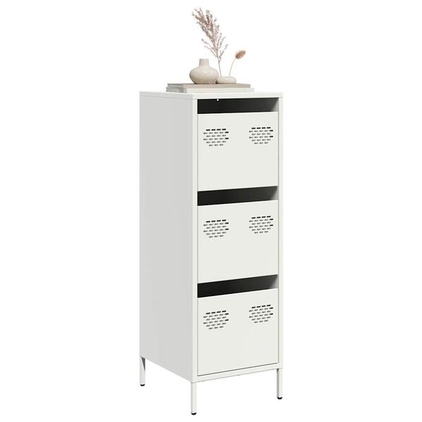 vidaXL Highboard Valge 39x35x103,5 cm Teras