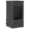 vidaXL K&uuml;&uuml;liku s&ouml;&ouml;tja Must 12,5 x 12,5 x 25 cm K&uuml;lmvalsitud teras