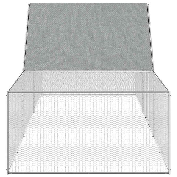 vidaXL kanakuut, 6 x 2 x 2 m, tsingitud teras