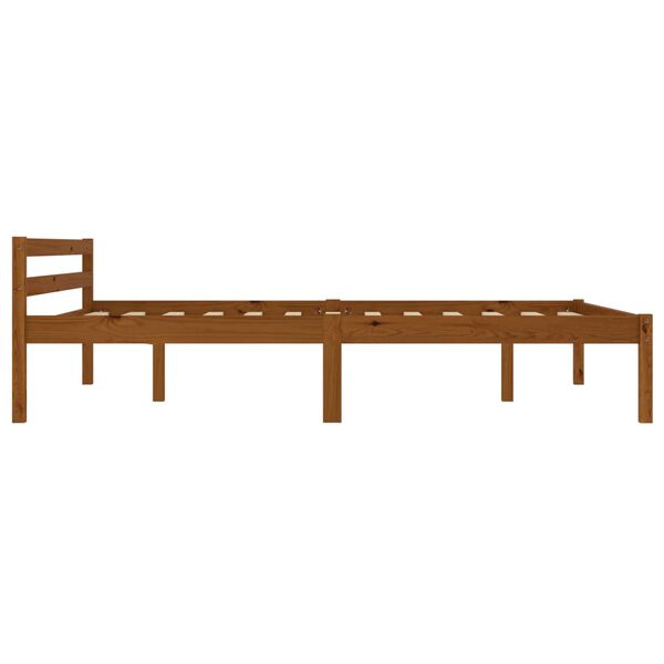 vidaXL voodiraam, meekarva, männipuit, 120 x 200 cm