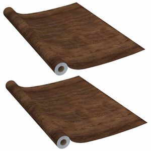 vidaXL iseliimuvad uksekiled, 2 tk, tume tamm, 210 x 90 cm, PVC
