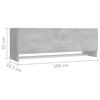 vidaXL garderoob, betoonhall, 100x32,5x35 cm, tehispuit