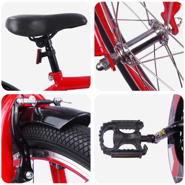 vidaXL Laste Bike 20 Tolli vanuses 6-11 aastat Punane