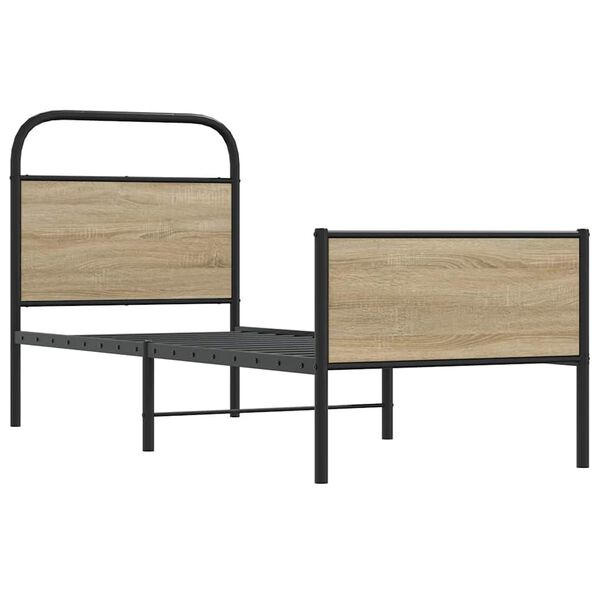 vidaXL voodiraam ilma madratsita, Sonoma tamm, 80x200 cm