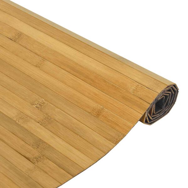 vidaXL vaip, ristk&uuml;likukujuline, naturaalne, 100 x 300 cm, bambus