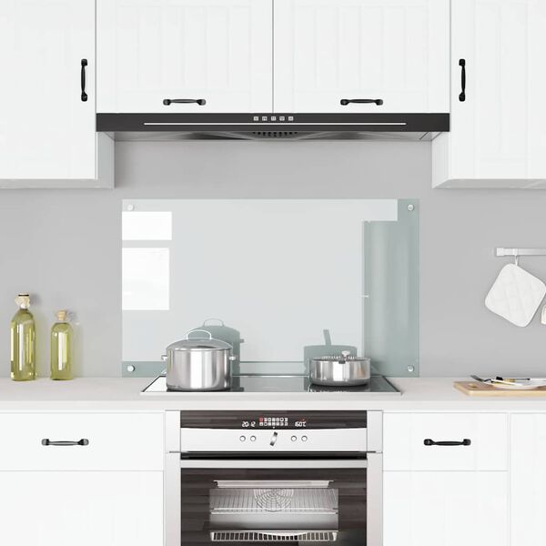 vidaXL köögi pritsmekaitse, läbipaistev, 100 x 60 cm, karastatud klaas