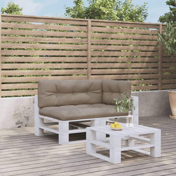 vidaXL euroaluse istmepadjad 3 tk, pruunikashall, kangas