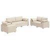 vidaXL Diivan 2 tk Beež Lina-segu kangas