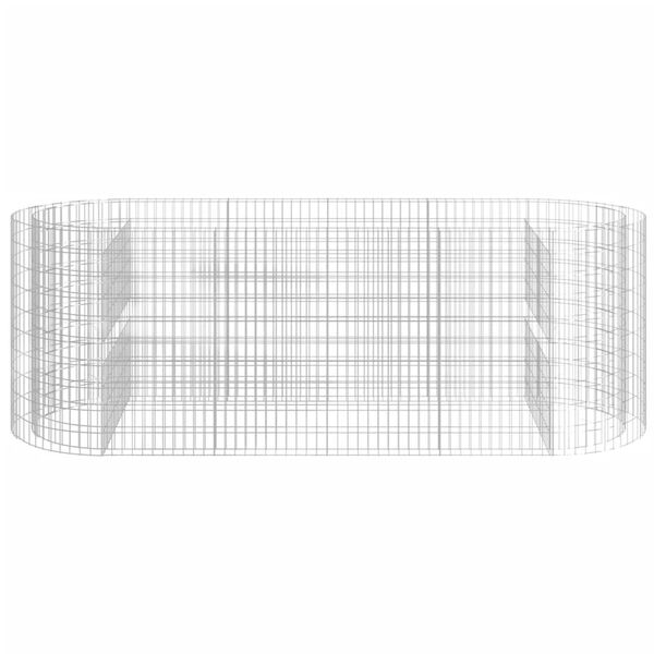 vidaXL gabioon taimelava, tsingitud raud, 300 x 100 x 100 cm