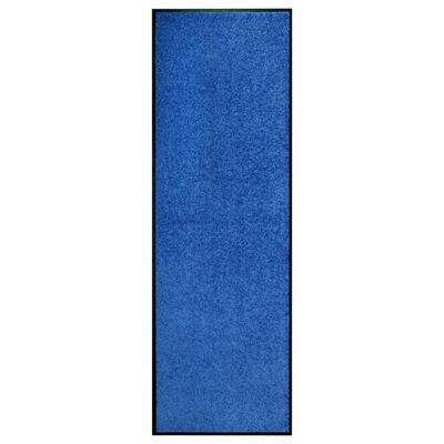 vidaXL uksematt pestav, sinine, 60 x 180 cm