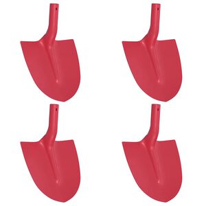 vidaXL Labida pea 4 tk Punane 39,5 x 27,5 cm Pulberv&auml;rvitud teras