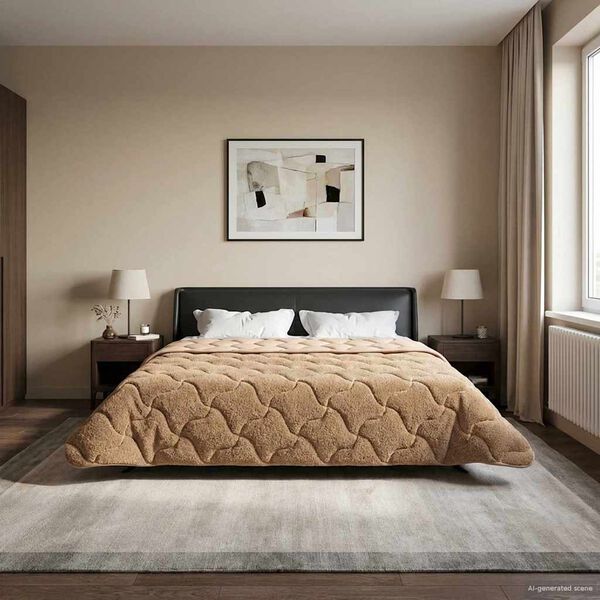 vidaXL Suvised teki Rapistatud Pruunikashall 200 x 220 cm