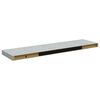 vidaXL seinariiulid 4 tk, betoonhall, 90 x 23,5 x 3,8 cm MDF