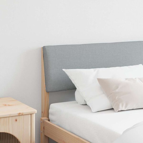 vidaXL Polsterdatud voodiots Helehall 200 cm Tahke m&auml;nd