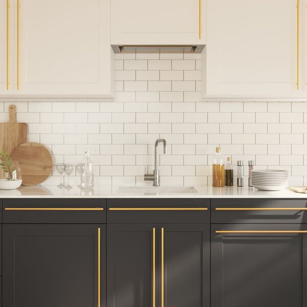 vidaXL kapi k&auml;epidemed 20 tk, kuldne, 480 mm, roostevaba teras