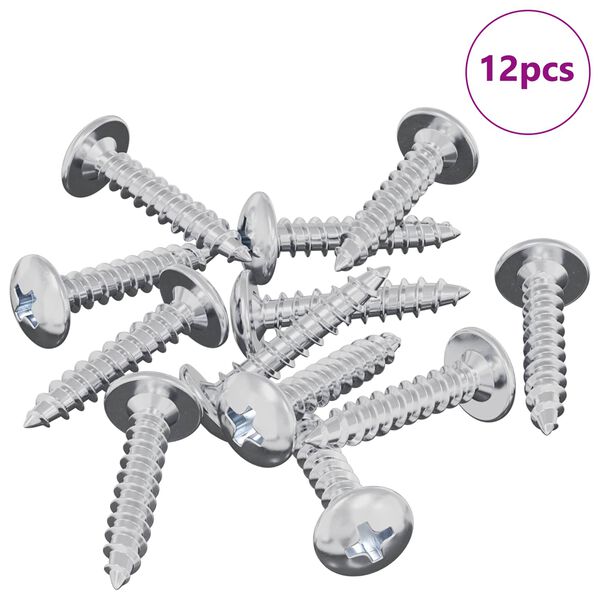 vidaXL Ises&otilde;itev nael 12 pcs Tsinkkattega 4 x 20 mm Teras