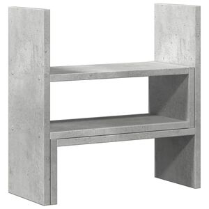 vidaXL kirjutuslaua korrastaja, betoonhall, 40x17x41 cm, tehispuit