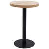 vidaXL bistroolaud, helepruun, 50 cm, MDF