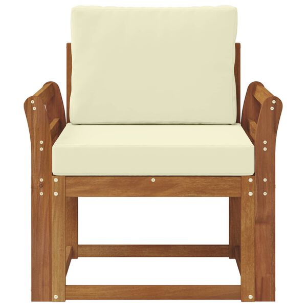 vidaXL &Otilde;uesohva Tugev akaatsiapuit ja pol&uuml;ester Neutraalne