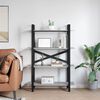 vidaXL Raamatukapp Hall Sonoma 100 x 33,5 x 140 cm Tehispuit