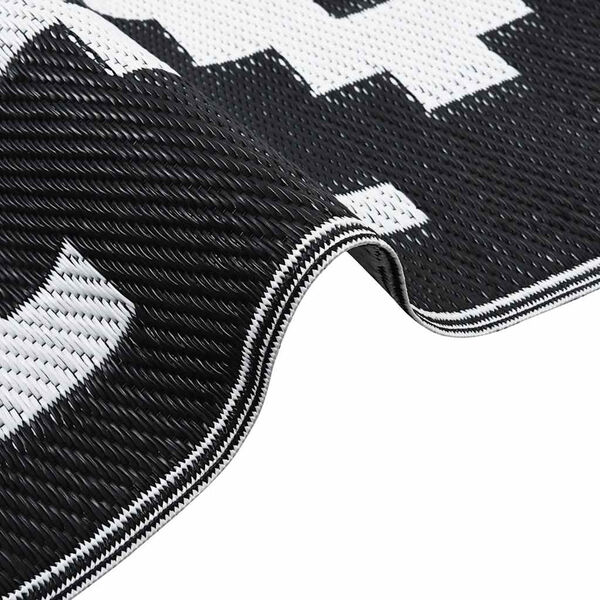 vidaXL &otilde;uevaip, ARAKIL valge ja must, 120 x 180 cm, PP