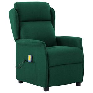 vidaXL Massaažitool Tume rohelise 93.5 x 67.5 x 101.5 cm kangas
