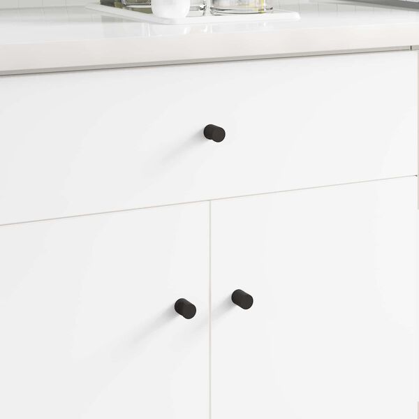 vidaXL Kapi Nupud 968 pcs Must Raud