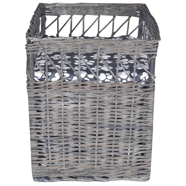 vidaXL pajuvitstest kassi kraapimispuu/maja/voodi padjaga, kandiline