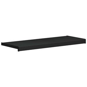 vidaXL Akna aluskate Musta puidu mustriga 80 x 30 x 4,5 cm PVC