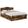 vidaXL Voodi raam sahtliga Suitsetatud tamm 140 x 190 cm Inseneripuit