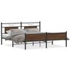 vidaXL metallist voodiraam ilma madratsita pruun tamm 160x200 cm