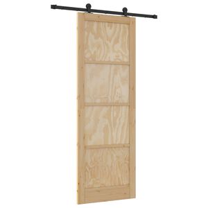 vidaXL Libisev uks ORKDAL Naturaalne 83 x 232 cm Toekas m&auml;nnipuit