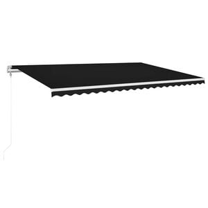 vidaXL automaatne varikatus LEDi ja tuuleanduriga 500x300 cm tumehall
