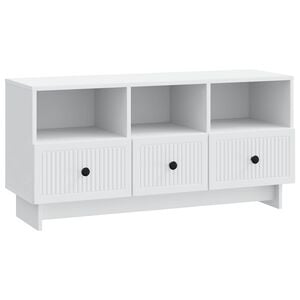 vidaXL Telerikapp sahtliga Valge 102 x 34,5 x 50 cm Tehispuit