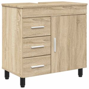 vidaXL Vannitoa peegelkapid Sonoma tamm 60 x 35 x 60 cm Tehispuit