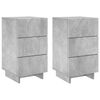 vidaXL &Ouml;&ouml;lambi kapp 2 pcs Betoonhall 33,5 x 34,5 x 60 cm Tehispuit