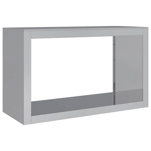 vidaXL k&uuml;ttepuude rest, 100x40x60 cm, tsingitud teras