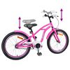 vidaXL Laste Bike 20 Tolli vanuses 6-11 aastat Tumepink