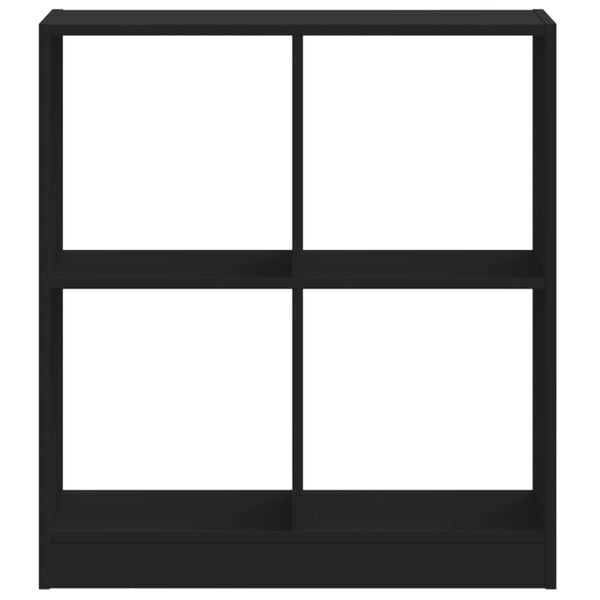 vidaXL raamaturiiul, must, 68,5x32x75 cm, tehispuit